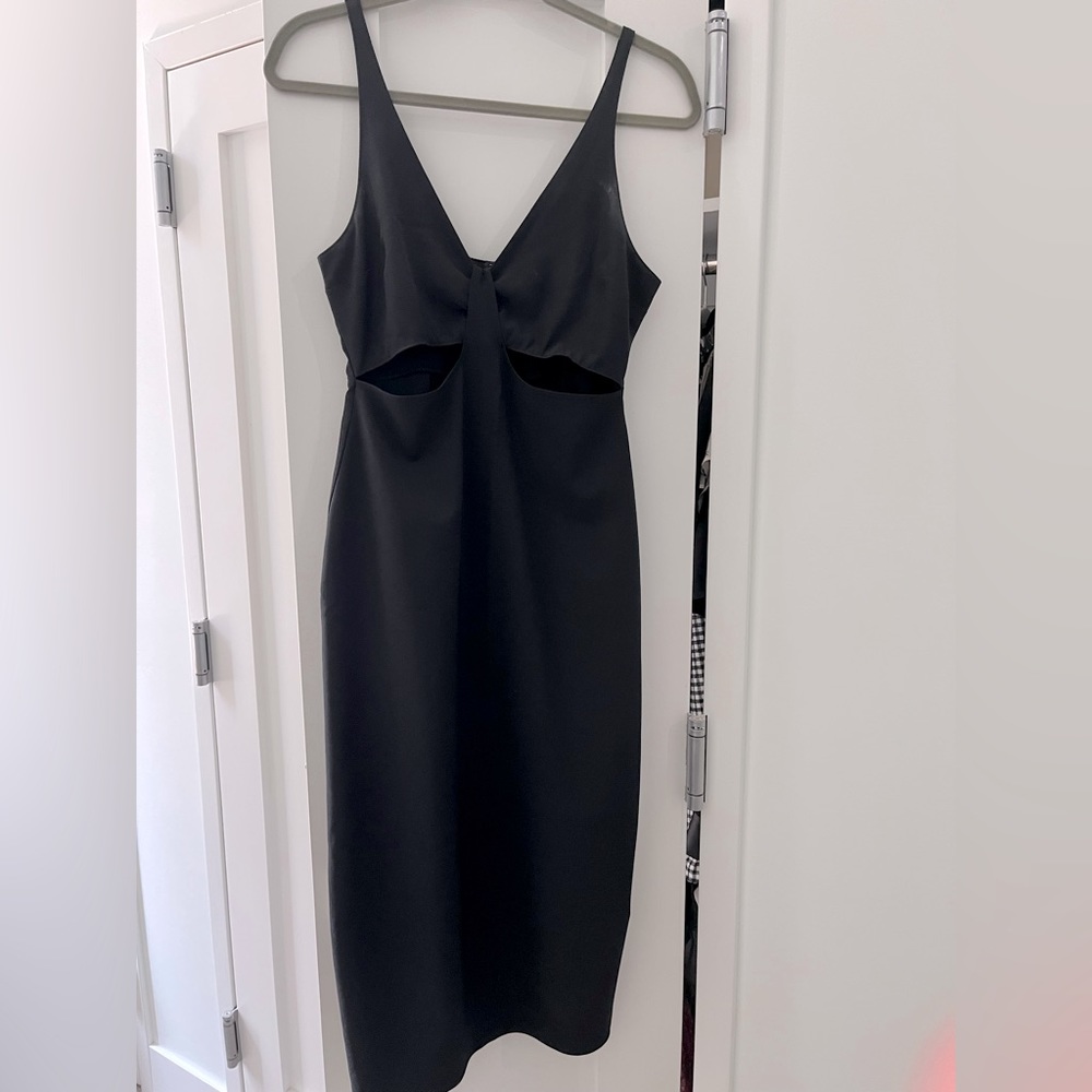 Black Abercrombie midi dress